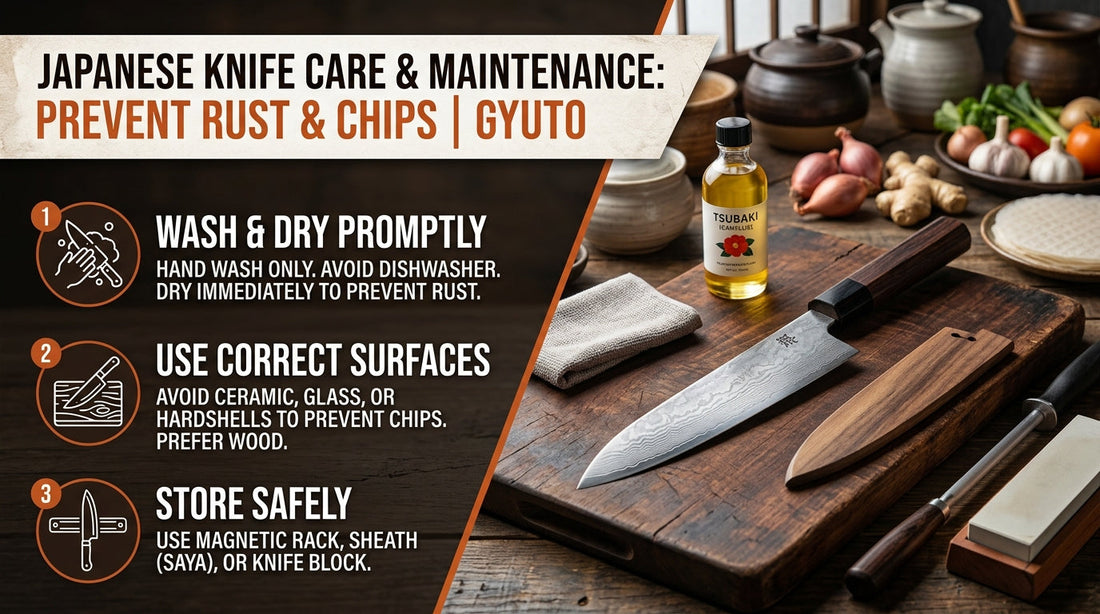 How to Care for Your Japanese Knife: Cleaning & Maintenance Tips