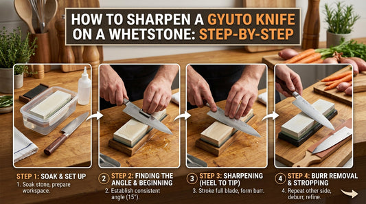 How to Sharpen a Gyuto Knife on a Whetstone: Step-by-Step
