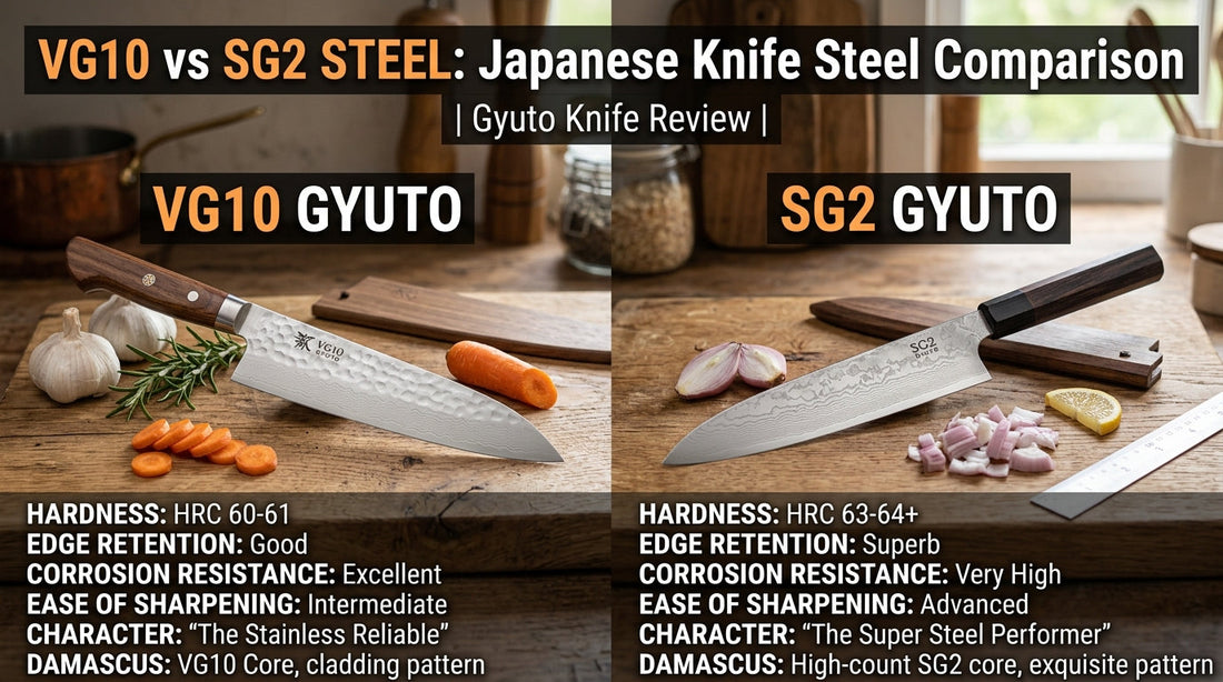 VG-10 vs. SG2 Steel: Choosing Your Premium Core Steel