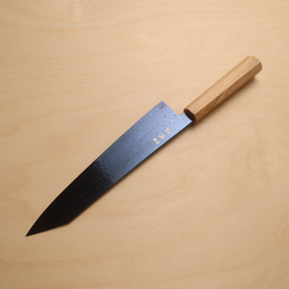 Hatsukokoro Ryuhyo SG2 Blue Coating Damascus Kiritsuke Gyuto 240mm - Olive Wood Handle