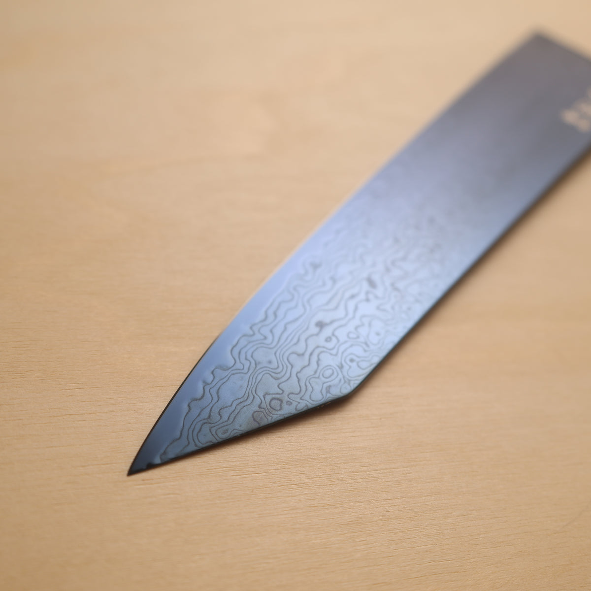 Hatsukokoro Ryuhyo SG2 Blue Coating Damascus Kiritsuke Gyuto 240mm - Olive Wood Handle