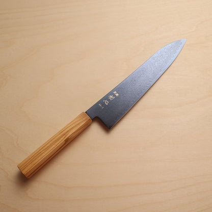 Hatsukokoro Ryuhyo SG2 Blue Coating Damascus Gyuto 210mm - Olive Wood Handle