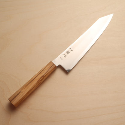 Hatsukokoro Kaijin Blue #2 Stainless Clad Kiritsuke Gyuto 210mm - Olive Wood Handle