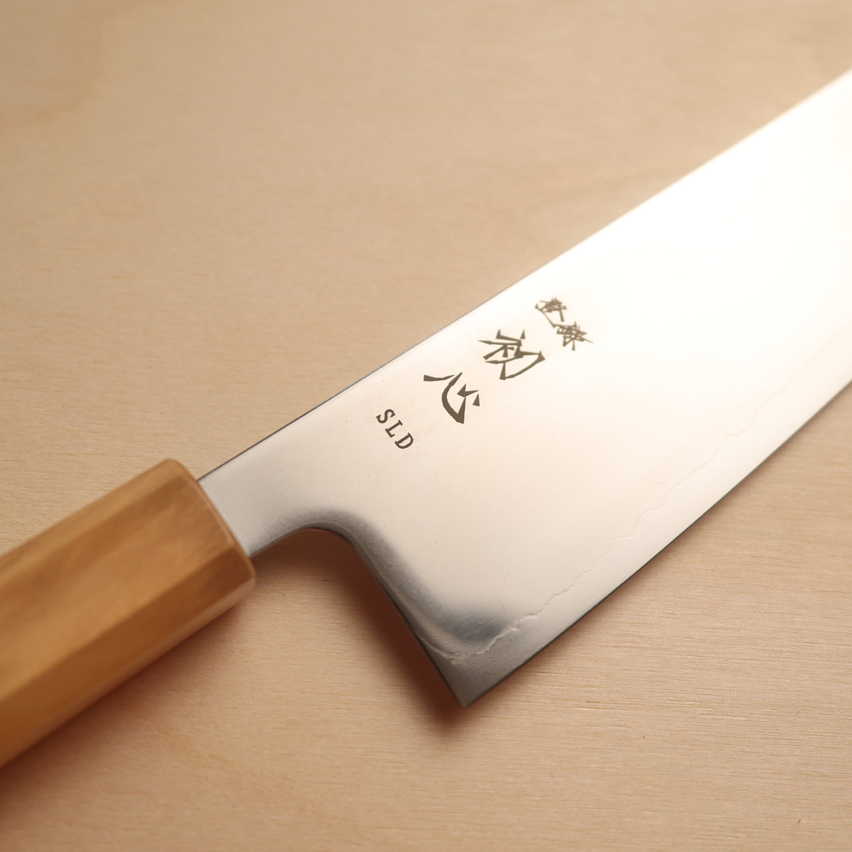Hatsukokoro Hikari SLD Stainless Clad Gyuto 210mm - Olive Wood Handle