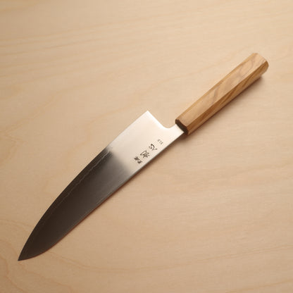 Hatsukokoro Hikari SLD Stainless Clad Gyuto 210mm - Olive Wood Handle