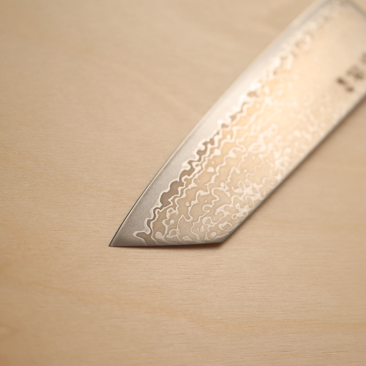 Hatsukokoro Hikari SLD Stainless Clad Kiritsuke Santoku 170mm - Olive Wood Handle