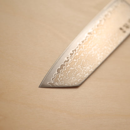 Hatsukokoro Hikari SLD Stainless Clad Kiritsuke Santoku 170mm - Olive Wood Handle