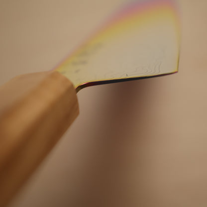 Hatsukokoro Ryuhyo SG2 Rainbow Coating Damascus Gyuto 210mm - Olive Wood Handle