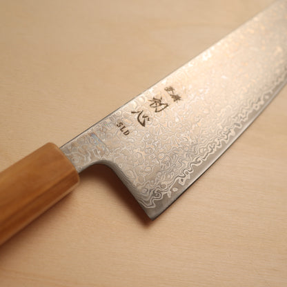 Hatsukokoro Hikari SLD Stainless Clad Gyuto 210mm - Olive Wood Handle