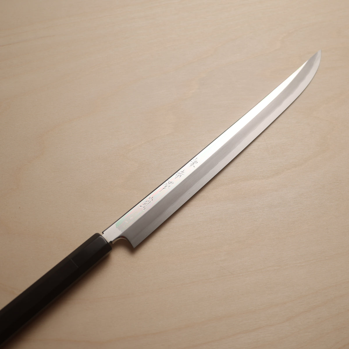 Akazawa Arashi VG10 Kyomen Tsurugi Yanagiba 300mm - Ebony Handle