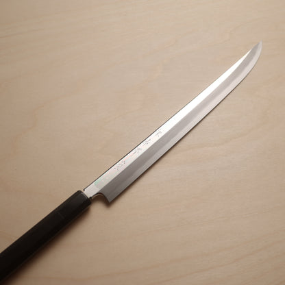 Akazawa Arashi VG10 Kyomen Tsurugi Yanagiba 300mm - Ebony Handle