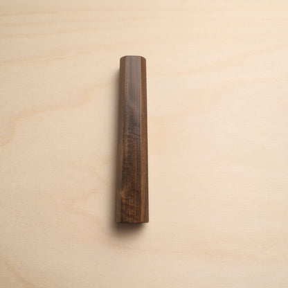 Handmade Octagonal Wa-Handle 130mm - Solid Bubinga Wood (Mono-Construction)