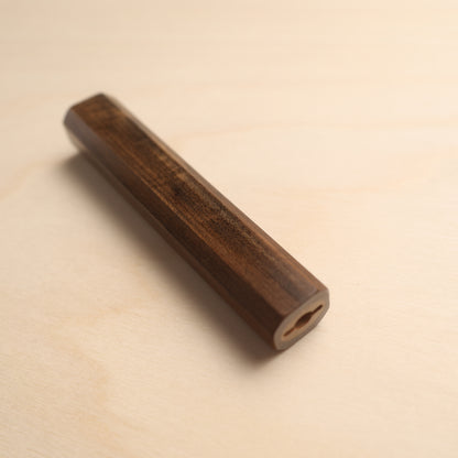 Handmade Octagonal Wa-Handle 130mm - Solid Bubinga Wood (Mono-Construction)