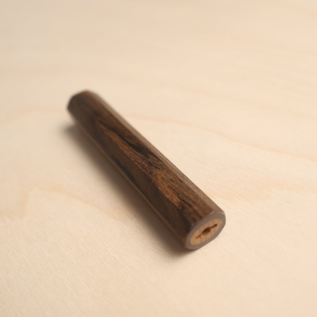 Handmade Octagonal Wa-Handle 115mm - Solid Bubinga Wood (Mono-Construction)