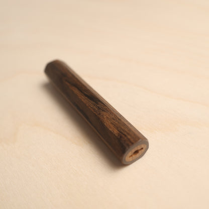 Handmade Octagonal Wa-Handle 115mm - Solid Bubinga Wood (Mono-Construction)