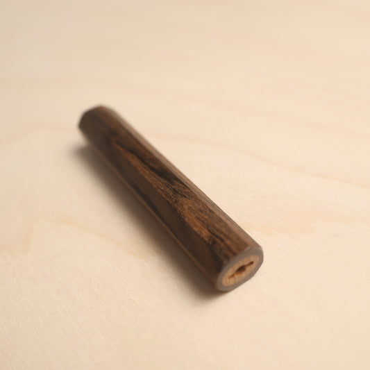 Handmade Octagonal Wa-Handle 115mm - Solid Bubinga Wood (Mono-Construction)
