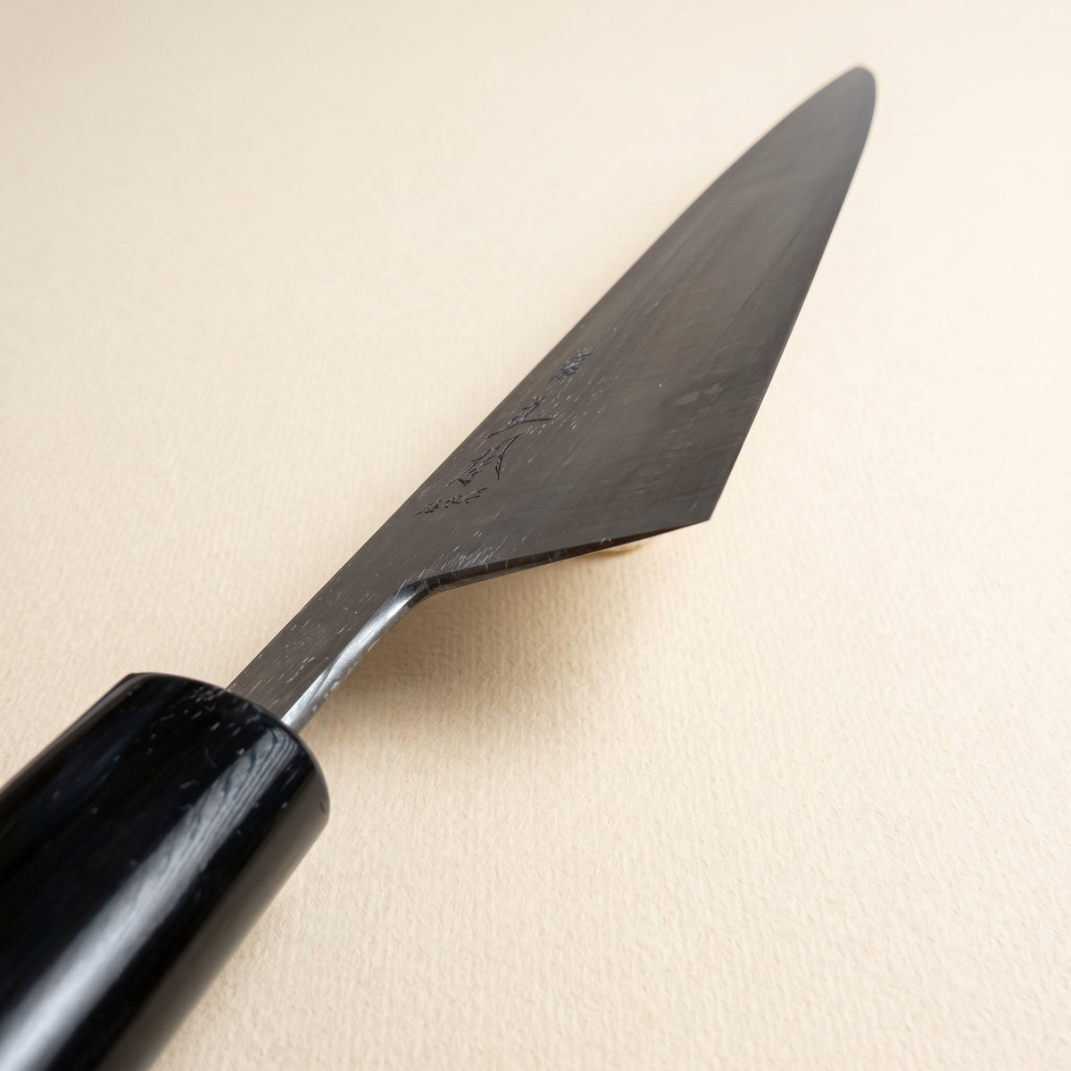 Masamoto KS3124 240mm White Steel Gyuto knife profile view