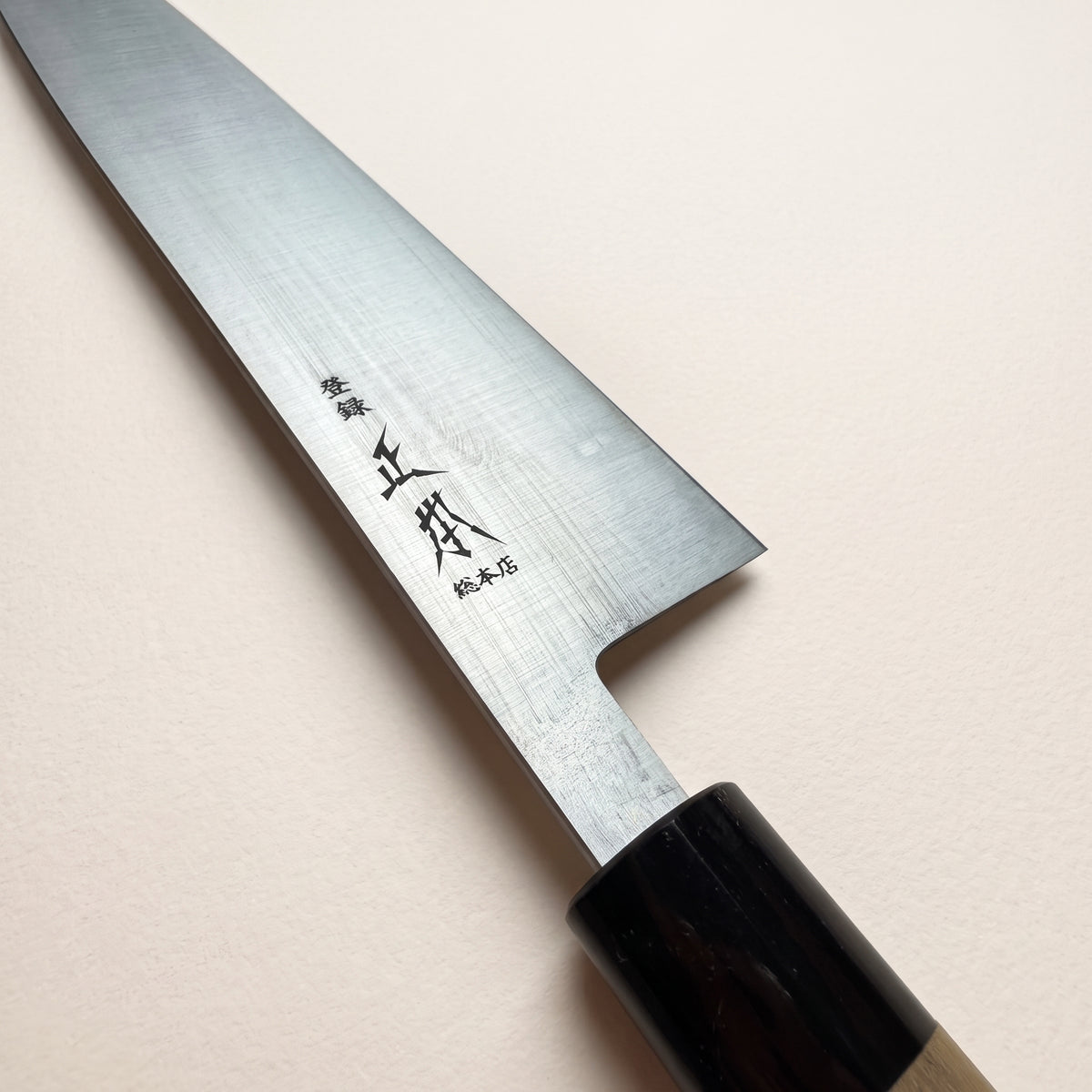 Masamoto KS3124 choil shot showing laser thin edge geometry