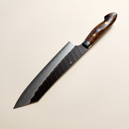 Nigara SG2 Kurouchi Tsuchime Kiritsuke Gyuto 210mm Japanese chef knife with desert ironwood handle