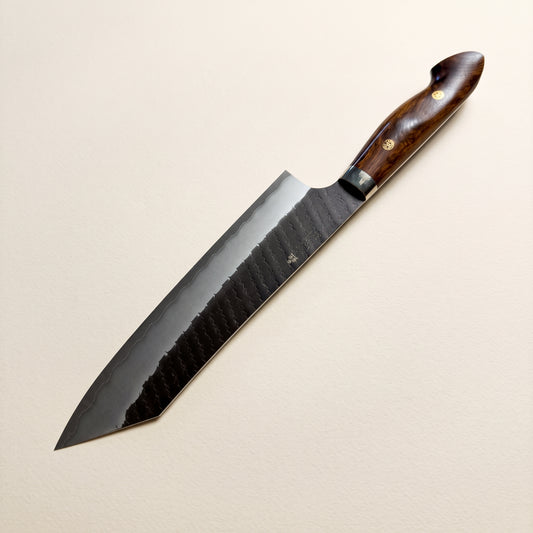 Nigara SG2 Kurouchi Tsuchime Kiritsuke Gyuto 210mm Japanese chef knife with desert ironwood handle